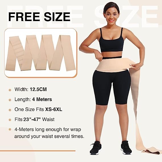 Waist Trainer Wrap for Women Tummy Control Waist Shaper with Loop