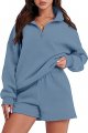 Women's Cozy Casual Pajamas Short Sweatsuit Sets