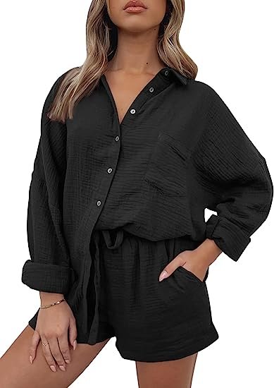 2 Piece Outfits For Women Lounge Sets Pajama Sets Long Sleeve